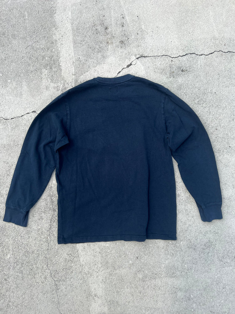 Supreme navy pocket l/s