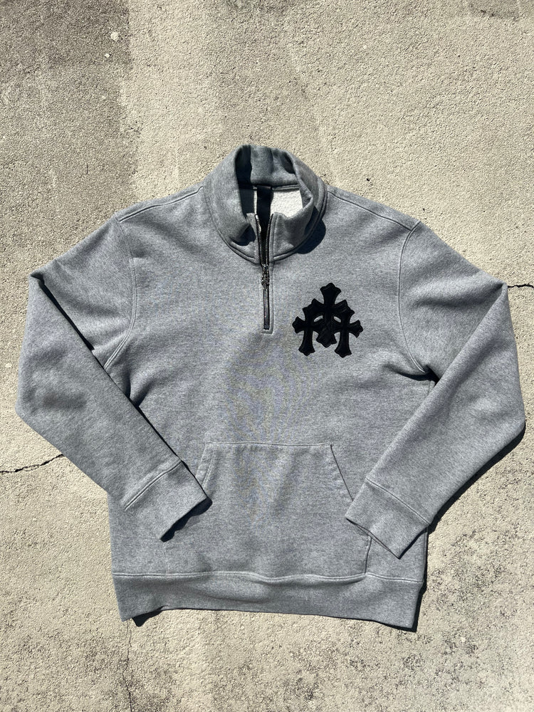 Chrome Hearts cross quarter zip