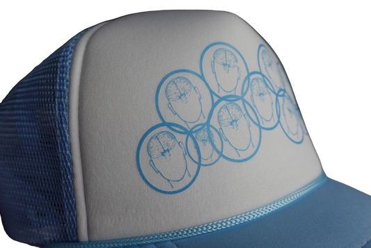 Paradise Trucker Hat - Sky Blue